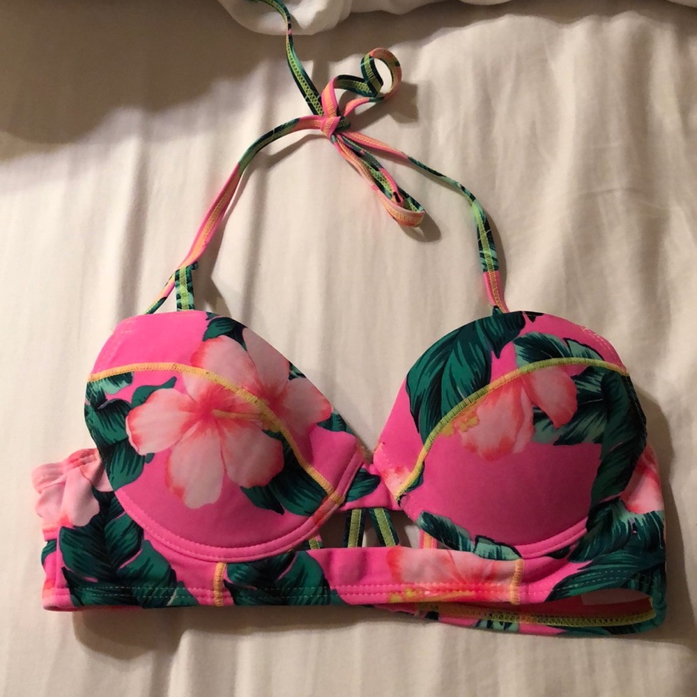Neon Pink Bikini top